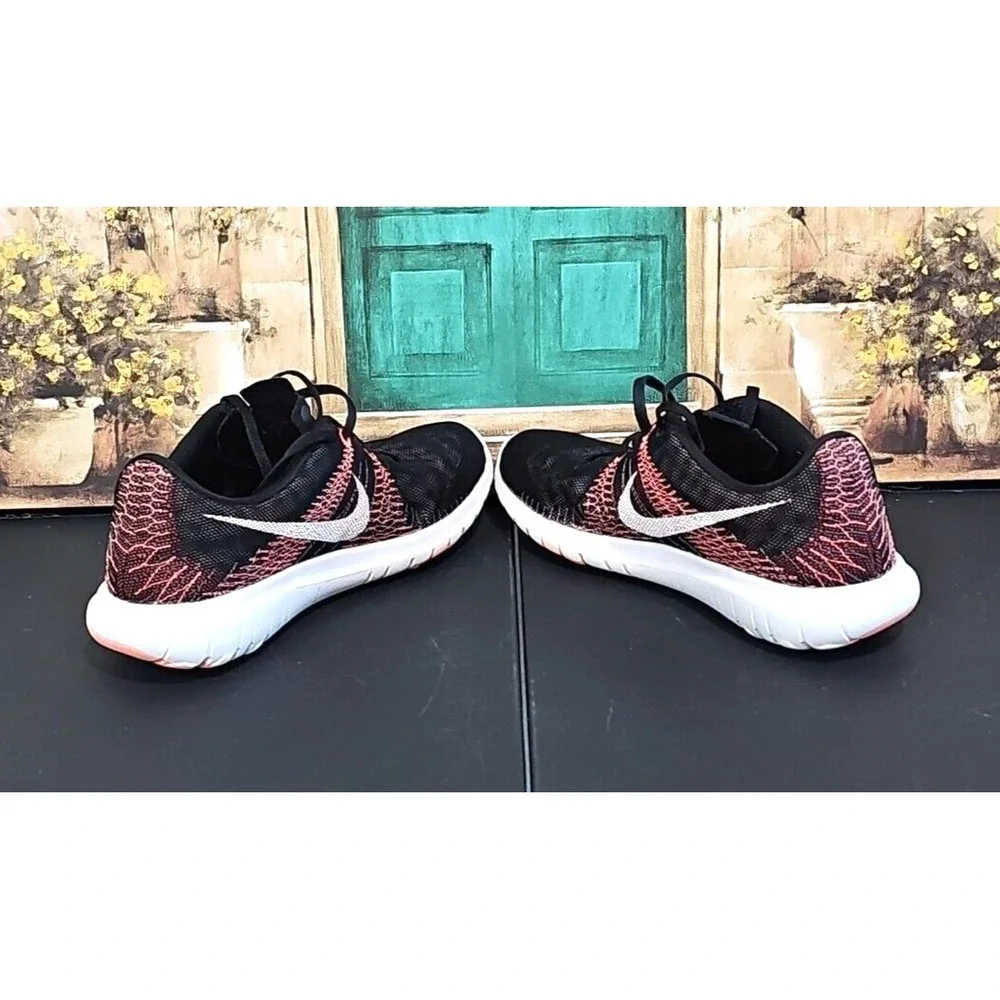 Nike Flex Fury Womens‎ Size 8.5 Black Athletic Running Shoes Sneakers 705299-001
